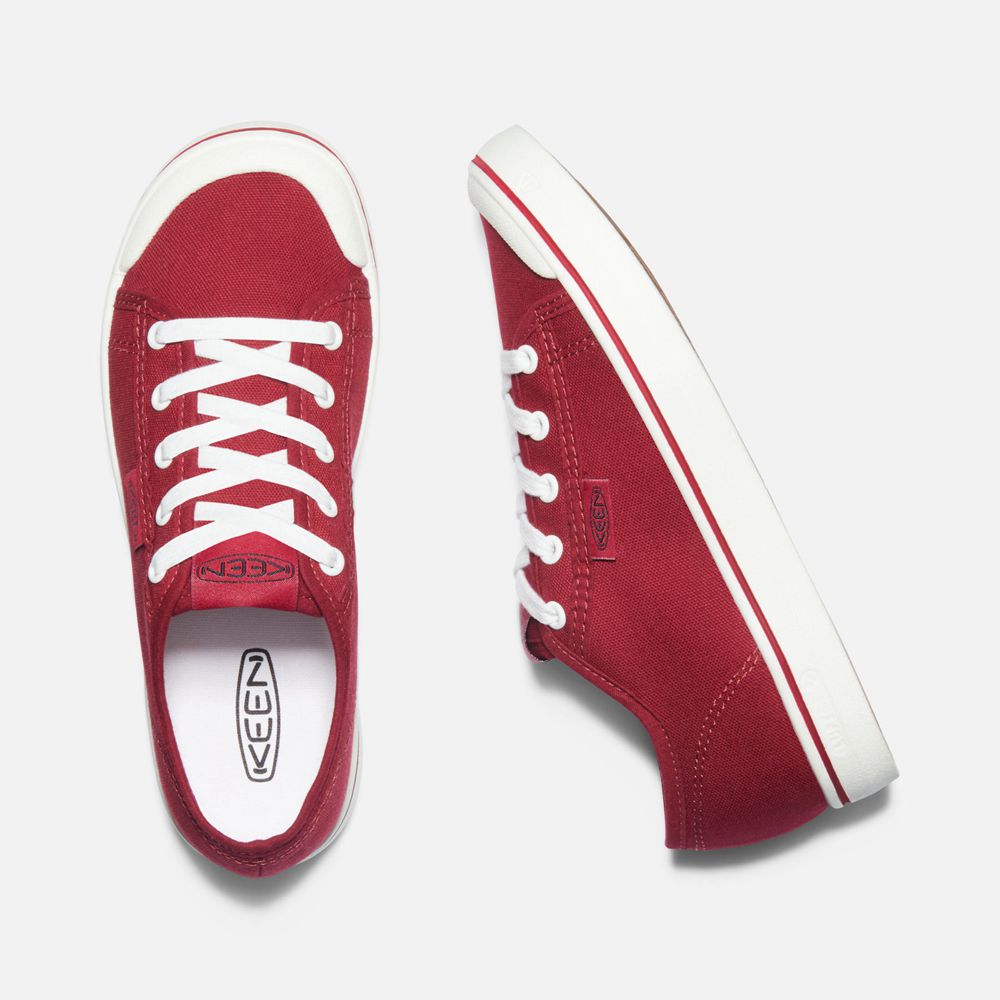 Keen Tygskor Dam Röda/Vita - Elsa Lite Sneaker - 410527PKI